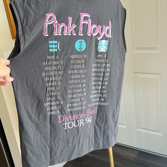 Pink Floyd for Target muscle tee 1994 concert tour locations Band tee - Picture 4 of 5